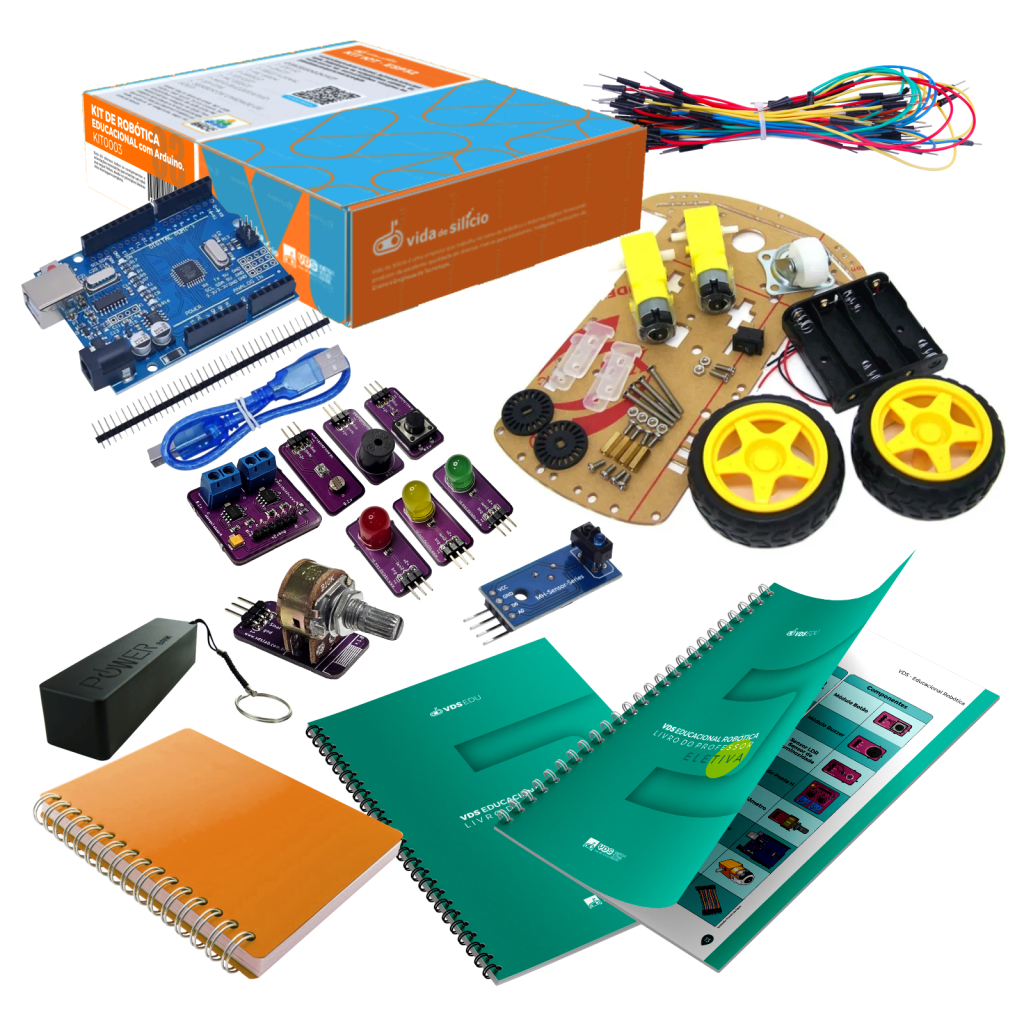 Kit Rob Tica Educacional Arduino Livro Did Tico Impresso