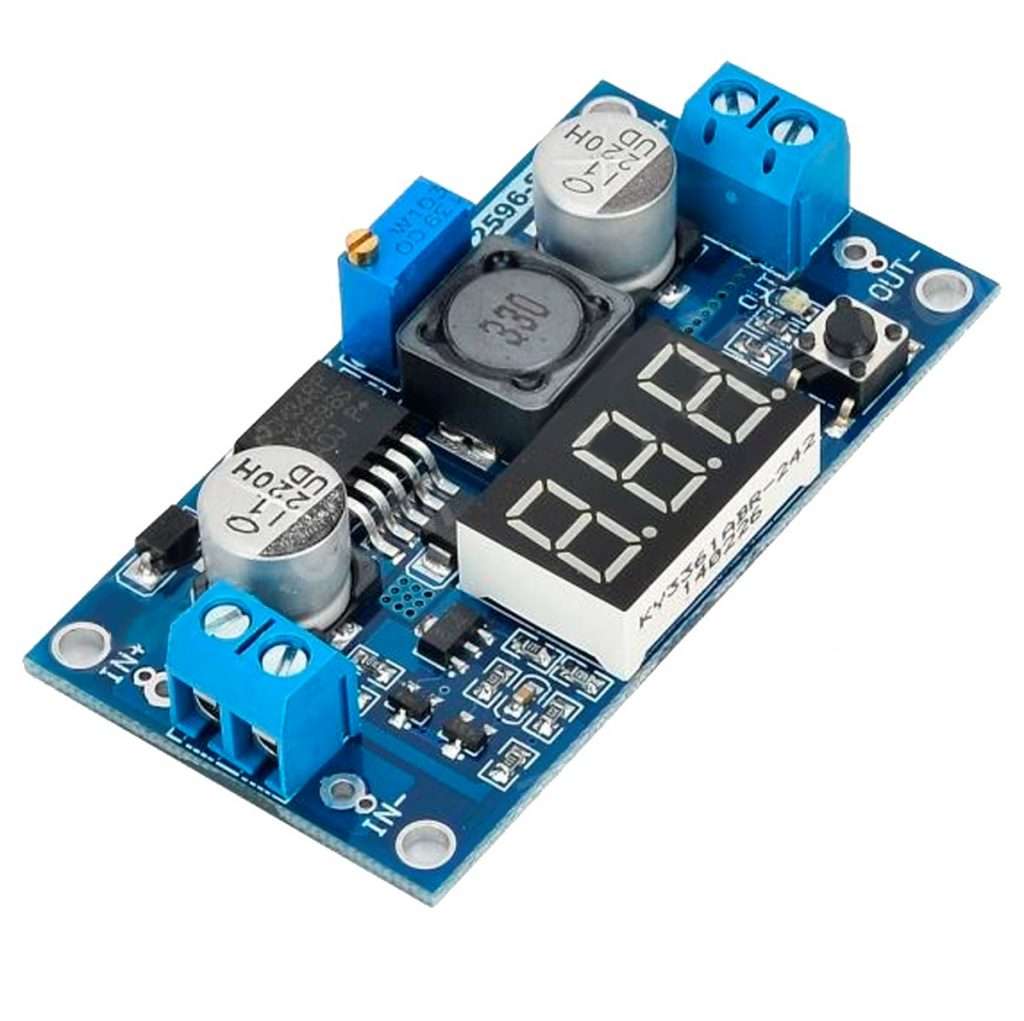 Regulador De Tensão Ajustável Lm2596 Step Down Dc Dc Com Display 1